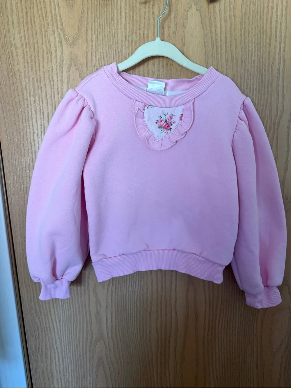 Dollcake Pink Girls Two-Piece Ruffle Sweatshirt & Joggers Set size 4